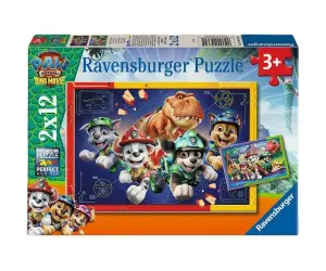 Ravensburger - Пъзел 2x12 ел. - Пес Патрул Дино филма