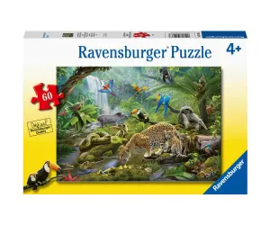 Ravensburger - Пъзел 60 ел. - Животни от дъждовните гори