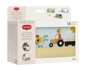 Tiny Love-Сензорна играчка 2-in-1 Tummy Time Farmers Funday, 0м+