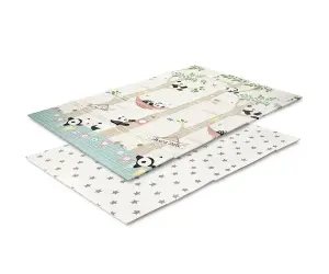 Lorelli Toys Двулицев термо килим за игра 120-180 см сгъваемо, panda park