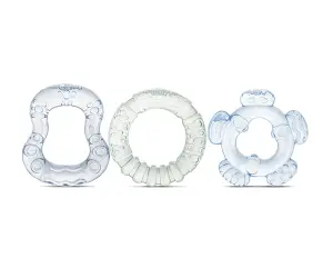 Lorelli Toys Комплект гризалка Iceberg Green/Airy Blue, 3 броя
