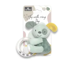 Lorelli Toys Дрънкалка куче зелено natural