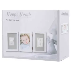 Happy Hands Комплект с тройна рамка бял