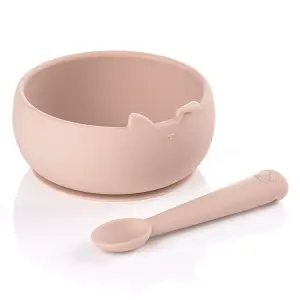 Силиконов комплект за хранене 2ч Pale