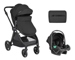 Комбинирана количка 3в1 трансф. седалка Eloe Black
