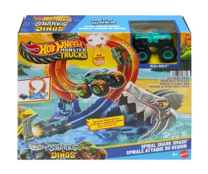 Hot Wheels - Monster Trucks комплект с акула и колa