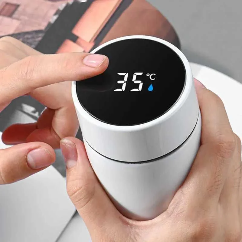 Термос с LСD дисплей за топли и студени напитки 200ml — снимка 3