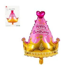 Балон корона Happy Birthday