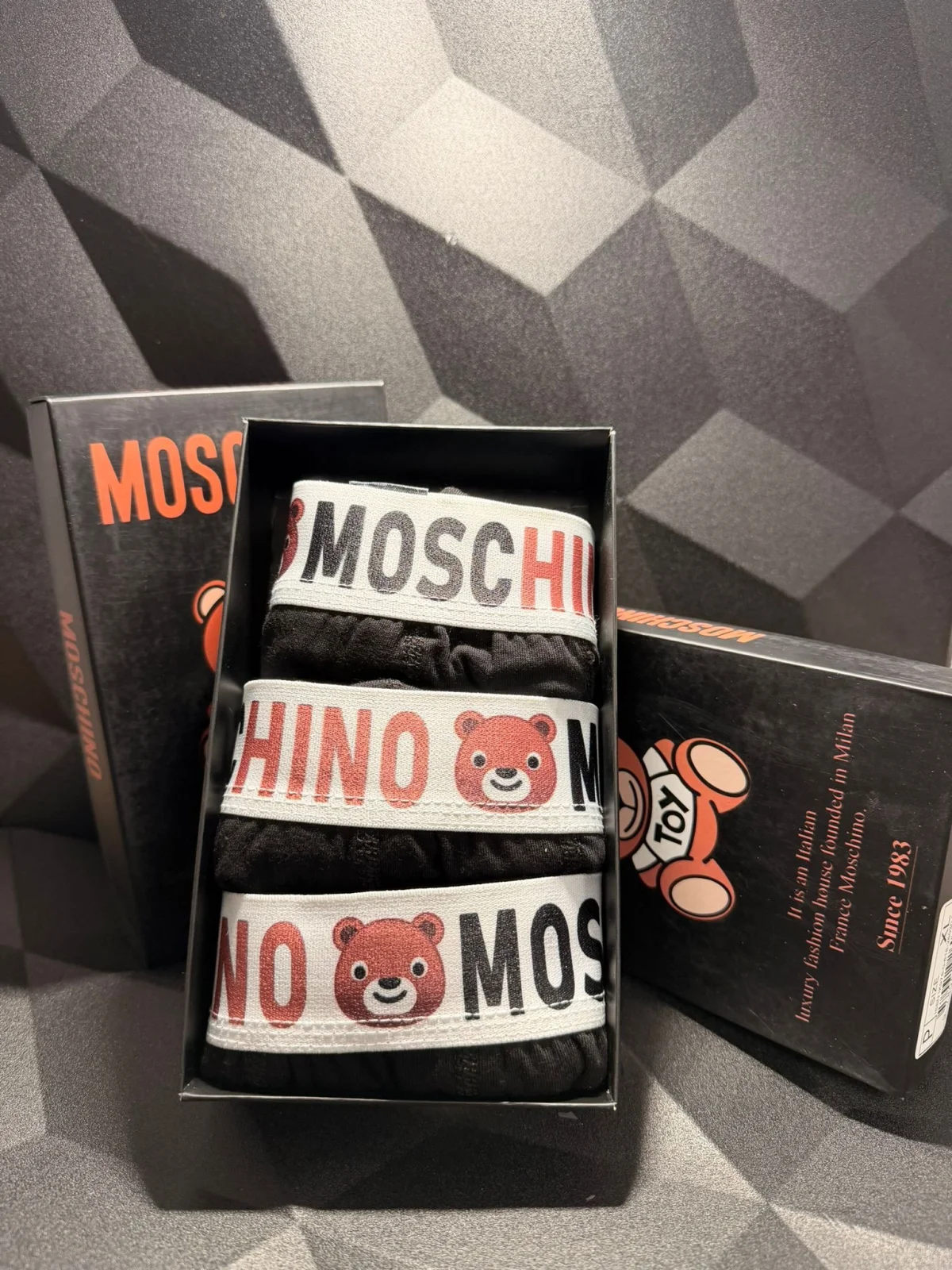 Moschino Мъжки Боксерки x3