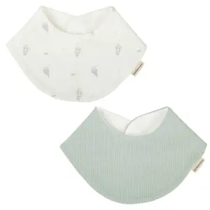 Бандана-лигавник 2бр Blue Sky 43x21 White/Green