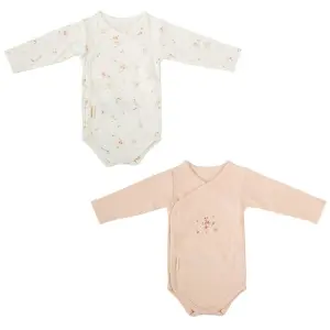 Комплект 2 бр. боди д.р. Monet 0-1м White/Pink