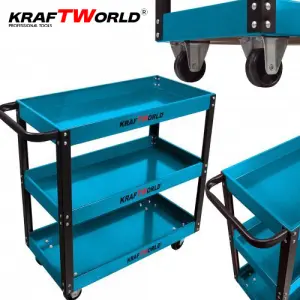 Количка за инструменти KraftWorld с 3 етажерки