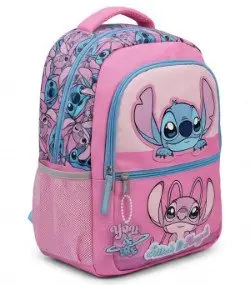 Детска раница за училище stitch розов