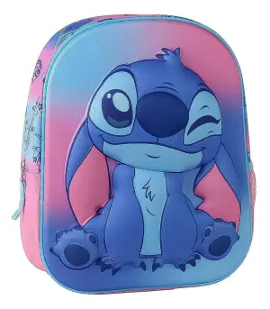 Детска раница 3D stitch розов