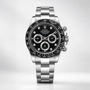 Мъжки Rolex Daytona Black Diamond Dial Steel #296