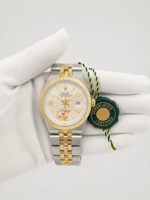 Мъжки Rolex Land-Dweller Two-Tone Honeycomb Dial #154