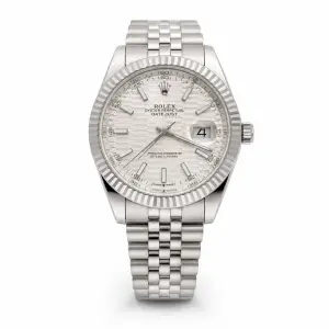 Мъжки Rolex Datejust Silver Fluted Dial Steel #140