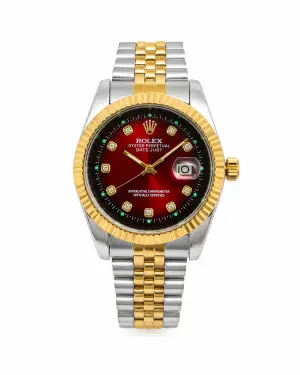 Мъжки Rolex Datejust Red Dial Gold / Steel #138