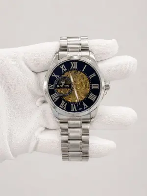 Мъжки Rolex Skeleton Blue Dial Steel #118