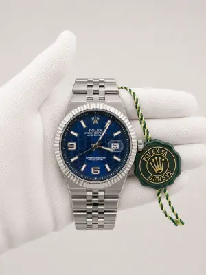 Мъжки Rolex Land-Dweller Blue Motif Dial Steel #100