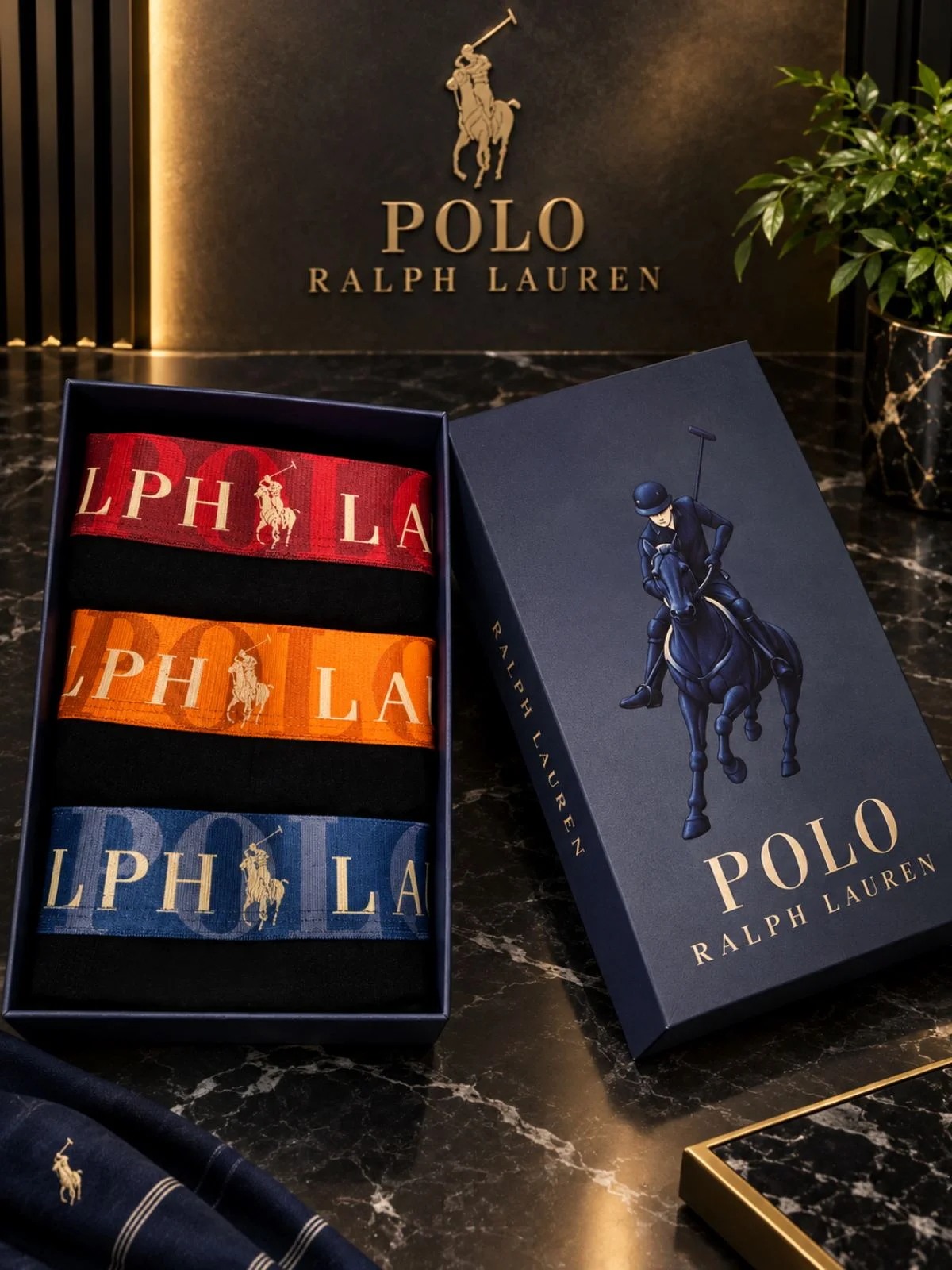Polo Ralph Lauren — Мъжки боксерки 3бр/кутия #81