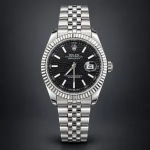 Мъжки Rolex Datejust Black Motif Dial Jubilee Steel #360
