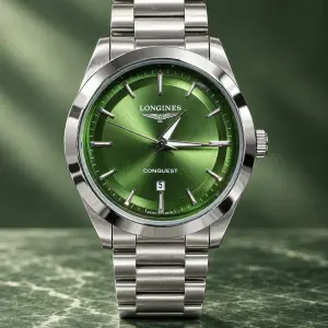 Мъжки Longines Conquest Steel / Green Dial #407