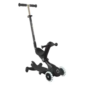 Тротинетка 5 в 1 Globber Go Up Deluxe Lights 360° – черна