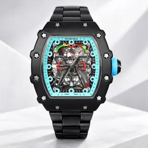 Мъжки Richard Mille Skeleton Black / Turquoise #480