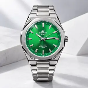 Мъжки Casio Edifice Green Dial Steel #476