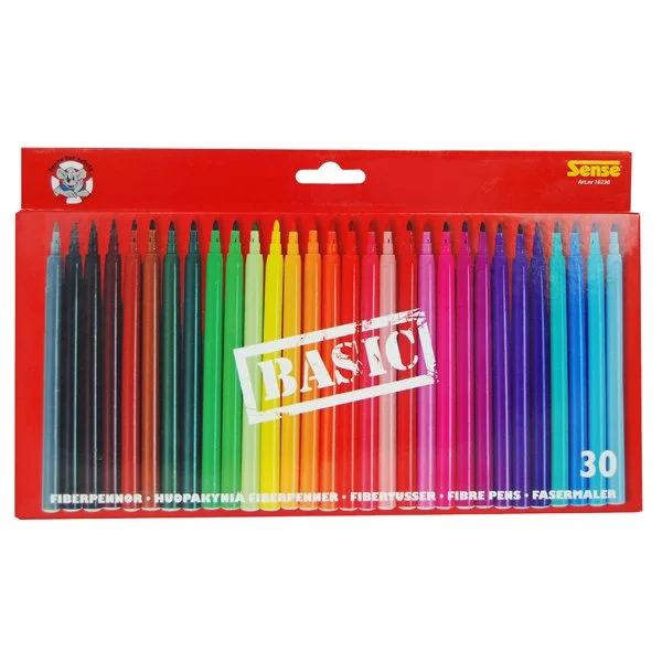 Флумастери BASIC - 30 бр.