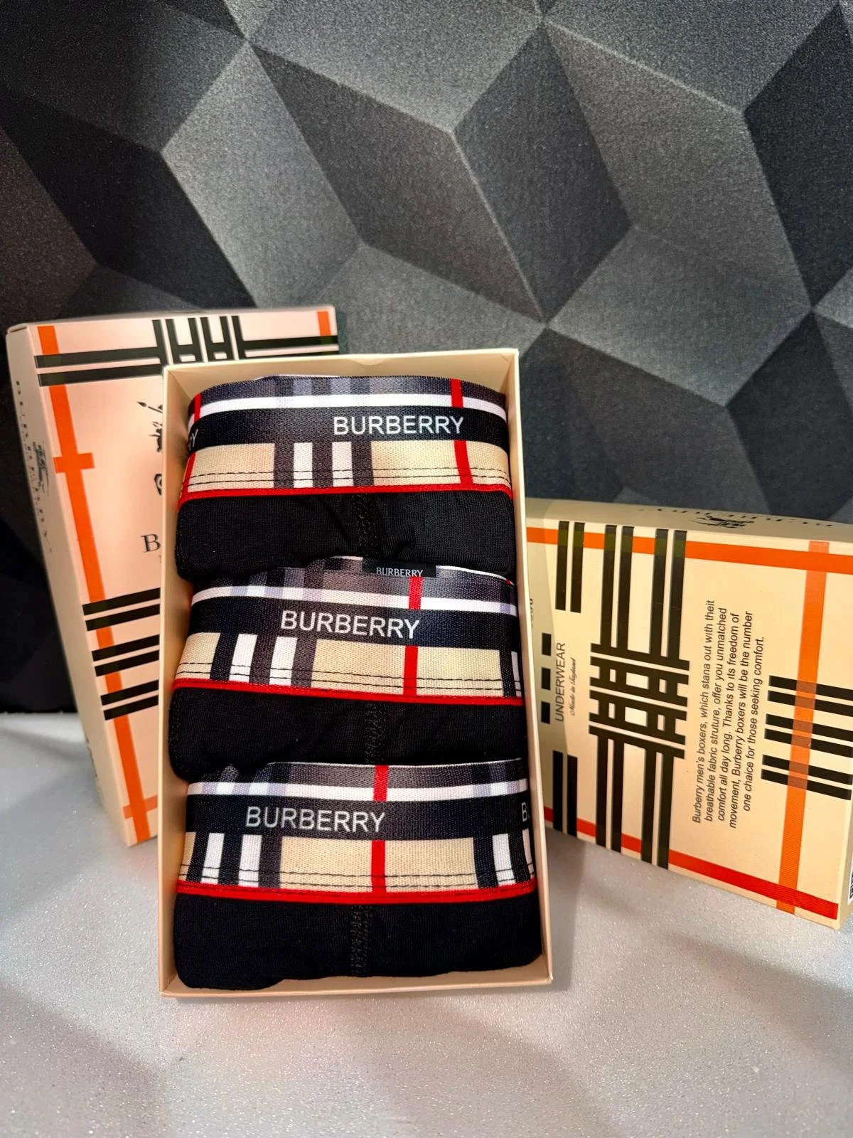 Burberry Мъжки Боксерки x3
