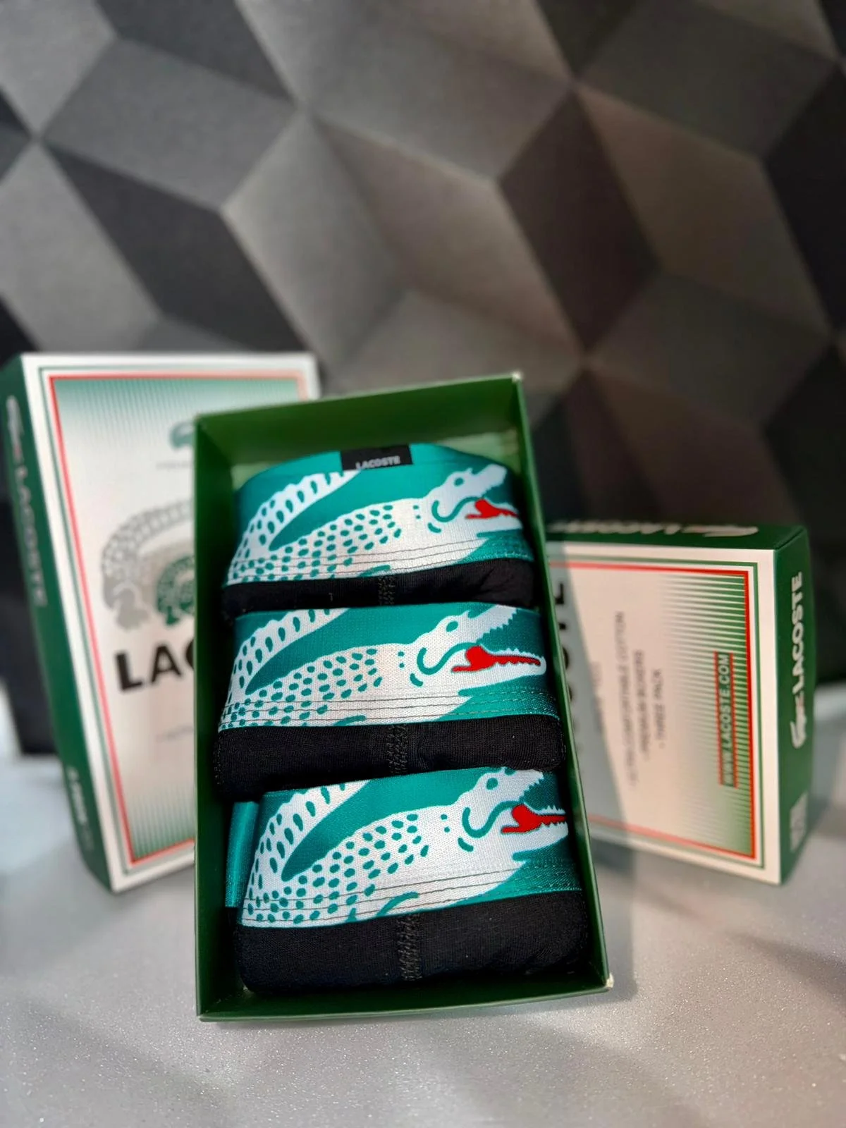 Lacoste Мъжки Боксерки x3