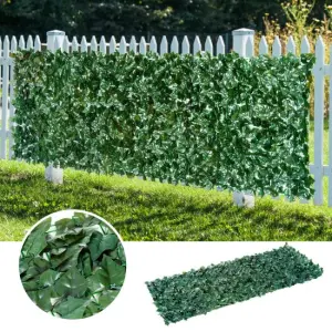 Изкуствена Ограда с Бръшлян 50×300 см – Декоративен Екран за Външна Употреба