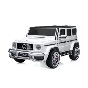 Eл.джип MERCEDES G63 за две деца бял EVA