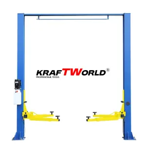 Мощен двуколонен подемник KraftWorld 5 тона за автосервизи