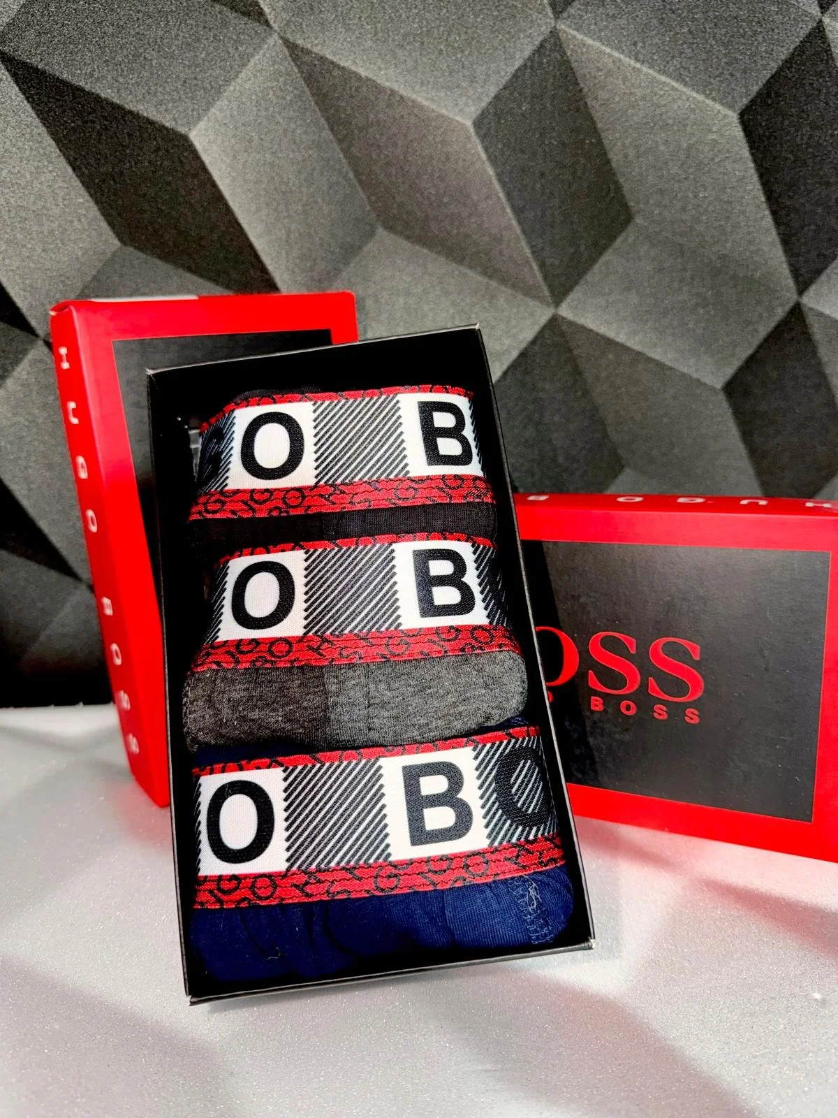 Hugo Boss Мъжки Боксерки x3
