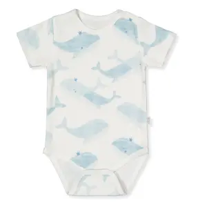 T3888 Боди к.р. whales Син 24-36м/98см