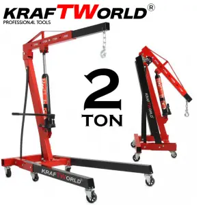 KraftWorld хидравличен кран за двигатели Жираф до 2 тона 4 позиции