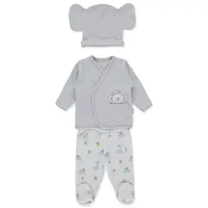 Z1029 К-кт 3ч stars and koalas Сив 0-1м/56см