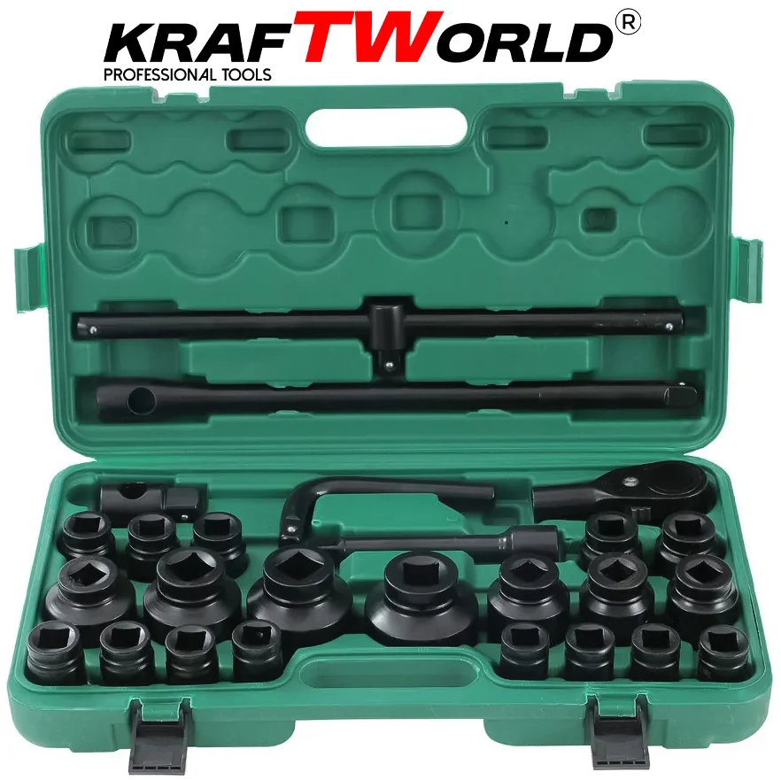 Камионджийско гедоре 26 части KraftWorld 3/4" и 1"