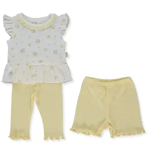 F1468 Пижама 3ч. BLOOM 3-6m/68cm YELLOW