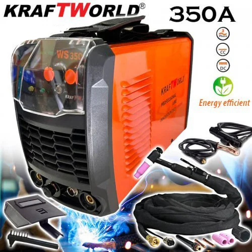 Инверторен Електрожен KraftWorld WS-350А с Аргон – Дигитален Контрол