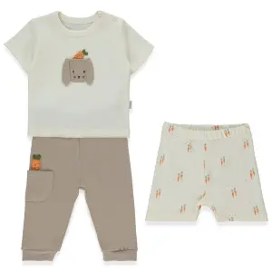 F1476 Пижама 3ч. BABY CARROT 18-24m/92cm BROWN