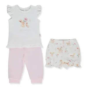 F1519 Пижама 3ч. MY SUN 9-12m/80cm PINK