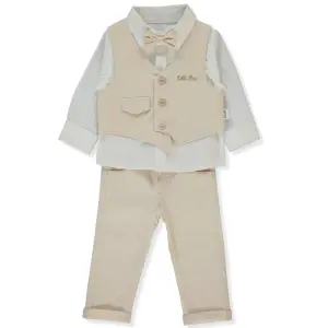 K5230 Костюм 3ч. LITTLE BOSS 3-6m/68cm BEIGE