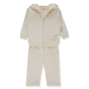K5246 Анцуг 2ч. LACY GIRL 12-18m/86cm BEIGE