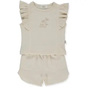 K5249 К-кт 2ч. LACY GIRL 2-3Y/98CM BEIGE