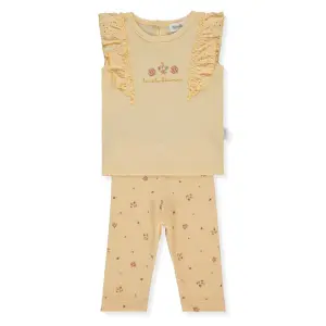 K5305 К-кт 2ч. LOVELY FLOWERS 9-12m/80cm YELLOW