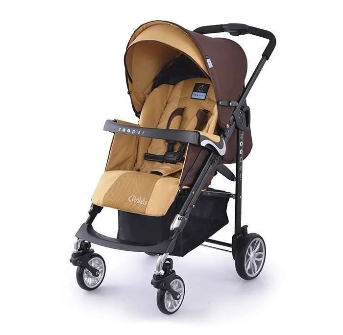 Детска количка, комбинирана Zooper Waltz Khaki Plaid кафяво и бежово